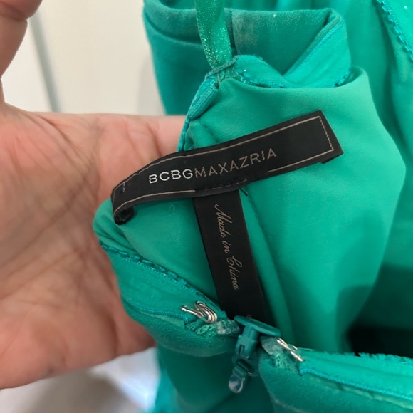BCBG green strapless dress with pockets size 6 - Picture 6 of 6